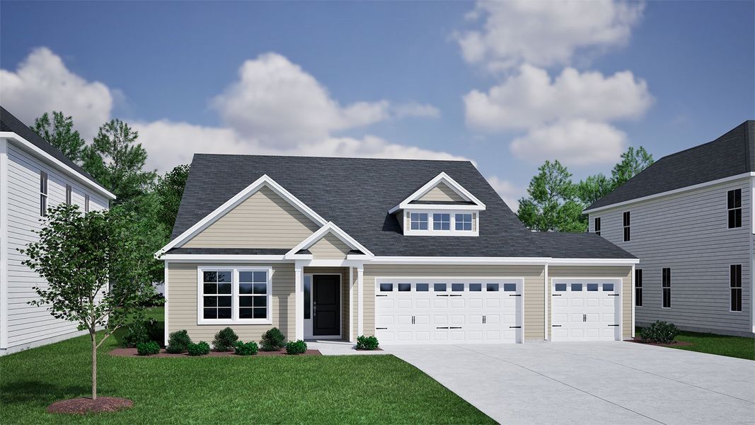 Representative exterior photo of a completed home built from the Decatur - Genesis Value Collection by Mungo Homes in Rich Square, Ash, NC (Image 3).