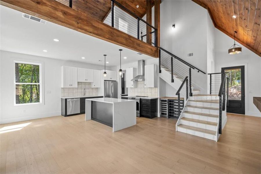 Furnished interior view inside a new home in , Ellijay (Image 44).