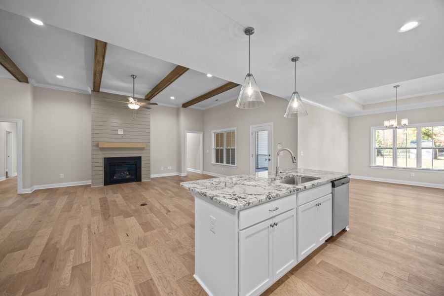 Furnished interior view inside a new home in Kennedy's Crossing, Grimesland (Image 9).