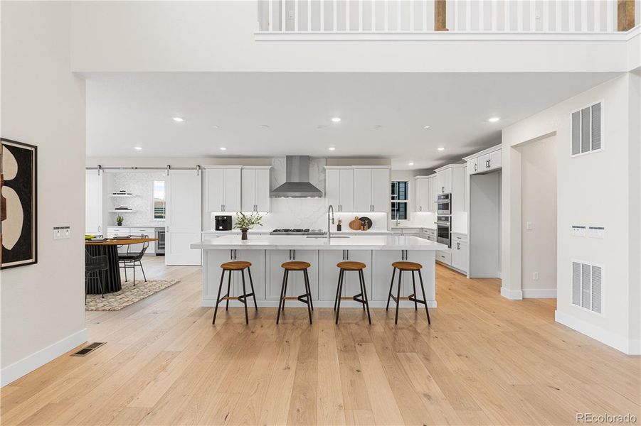 Furnished interior view inside a new home in Luxe at The Canyons, Castle Pines (Image 14).