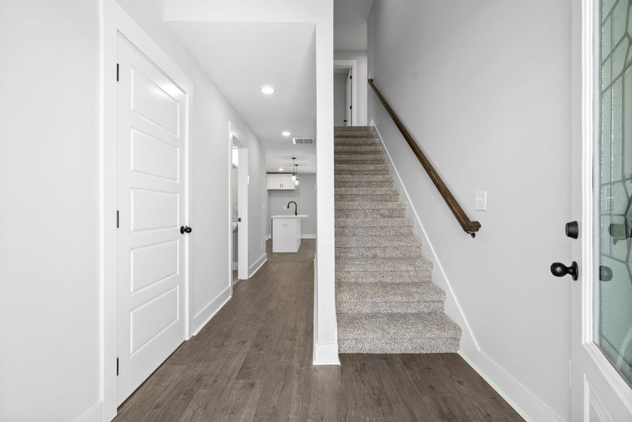 Representative unfurnished interior of a home built from the Noah by Rockwood Homes in Garrettsburg Meadows, Clarksville (Image 27).