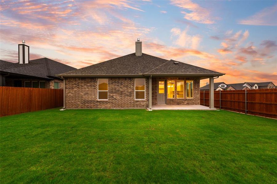 Front exterior of a new home in Northstar, Haslet, TX, highlighting curb appeal (Image 2).