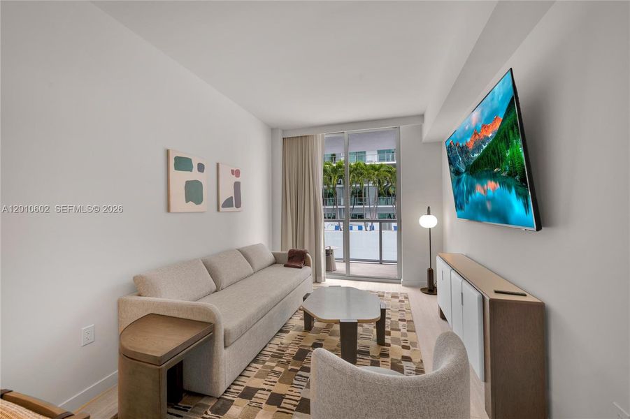 Furnished interior view inside a new home in , Miami (Image 18).