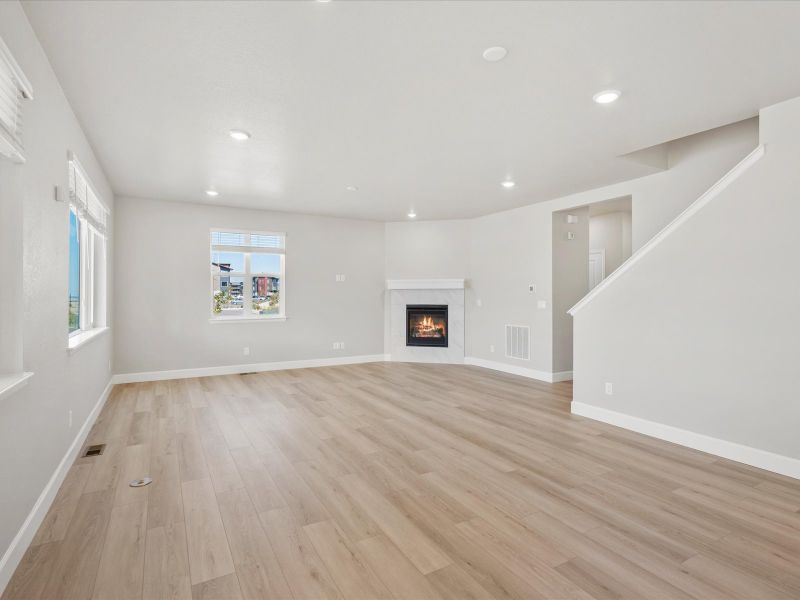 The Bergamot floorplan interior image taken at a Meritage Homes community in Littleton, CO.