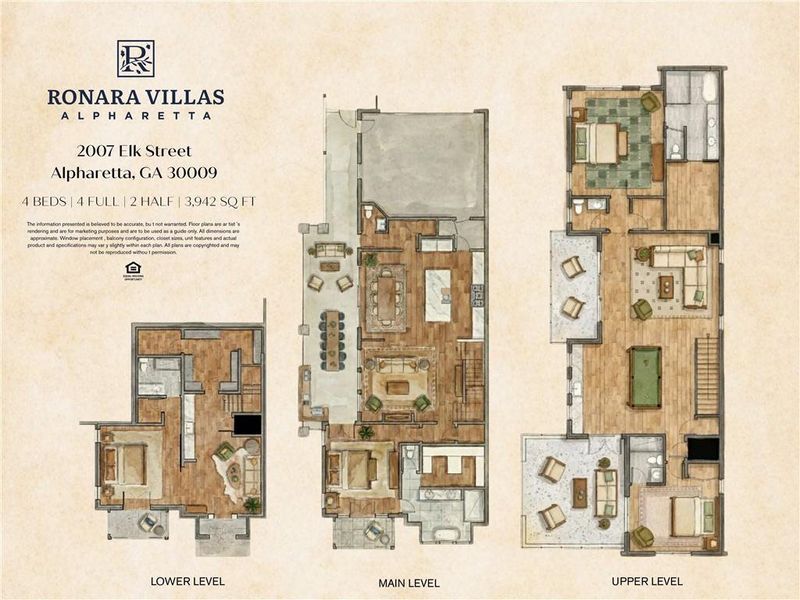 2D floor plan layout of this home in , Alpharetta, GA (Image 4).