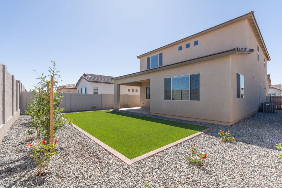 Exterior details and patio area of a home in Soleo, Queen Creek (Image 12).