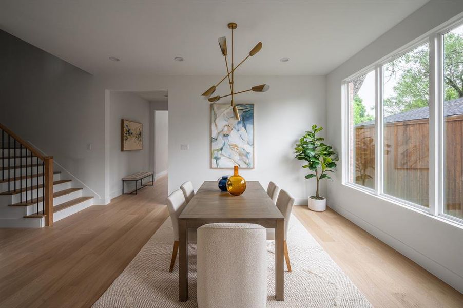 Furnished interior view inside a new home in , Dallas (Image 6).