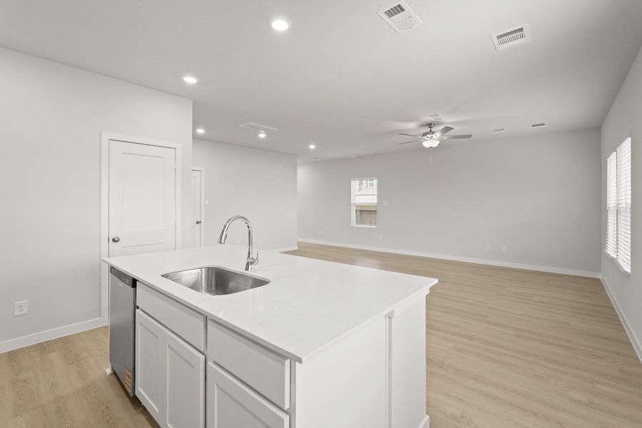 Furnished interior view inside a new home in Lakes at Black Oak, Magnolia (Image 6).