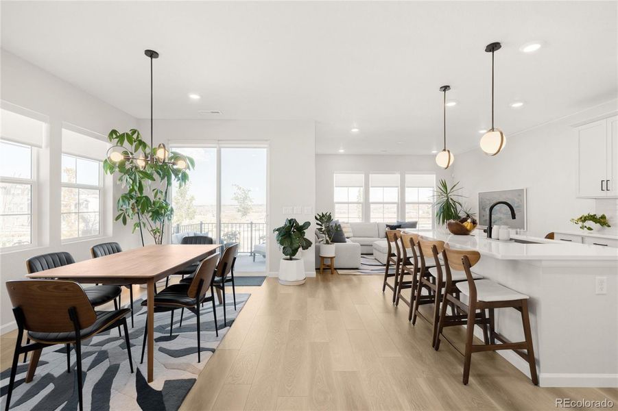 Furnished interior view inside a new home in , Littleton (Image 15). Furnished interior view inside a new home in , Littleton (Image 15).