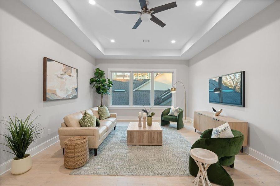 Furnished interior view inside a new home in , Houston (Image 13). Furnished interior view inside a new home in , Houston (Image 13).