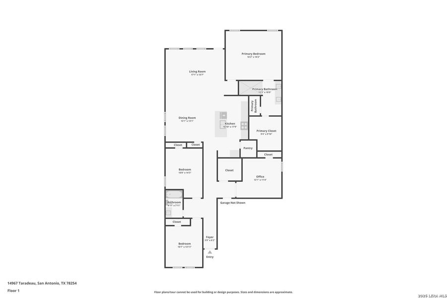 2D floor plan layout of this home in Waterwheel, San Antonio, TX (Image 4).