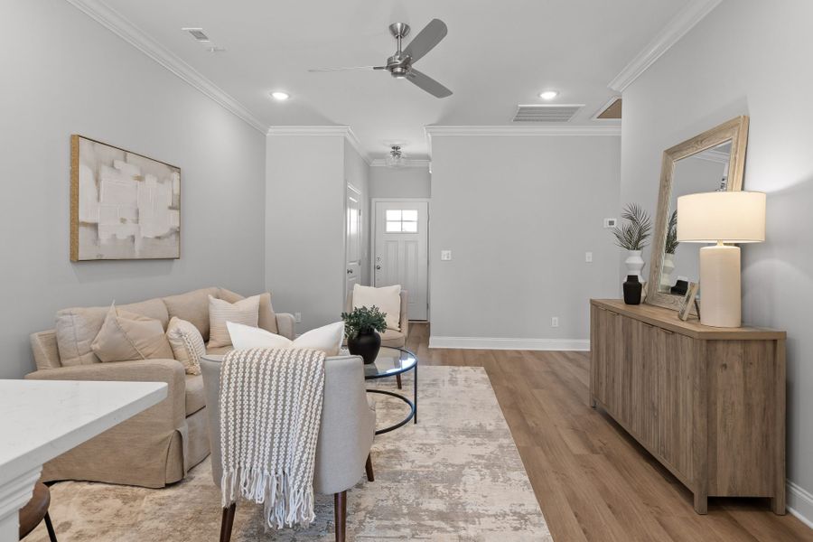 Representative furnished interior of a home built from the Bradley by Riverstone Construction, LLC in Bellingham Townhomes, Cleveland (Image 11).