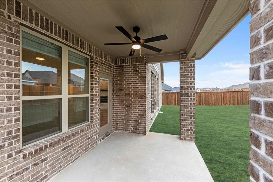 Exterior details and patio area of a home in Waterscape Classic 50s, Royse City (Image 25). Exterior details and patio area of a home in Waterscape Classic 50s, Royse City (Image 25).