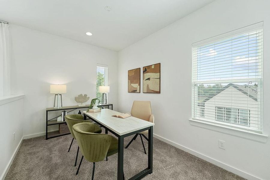 Furnished interior view inside a new home in Highland Commons, Houston (Image 13). Furnished interior view inside a new home in Highland Commons, Houston (Image 13).
