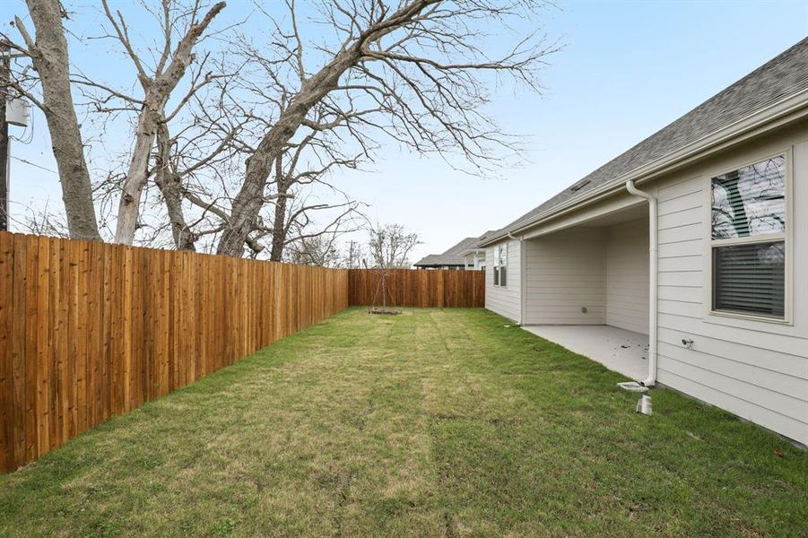 Exterior details and patio area of a home in Parks at Foster Crossing - Premier Series, Anna (Image 4). Exterior details and patio area of a home in Parks at Foster Crossing - Premier Series, Anna (Image 4).