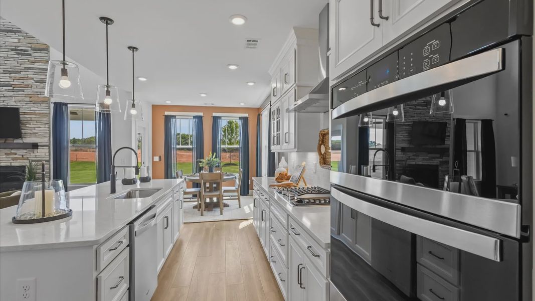 Representative furnished interior of a home built from the Kendrick by DRB Homes in Kayfield at Midway, Anderson (Image 8).
