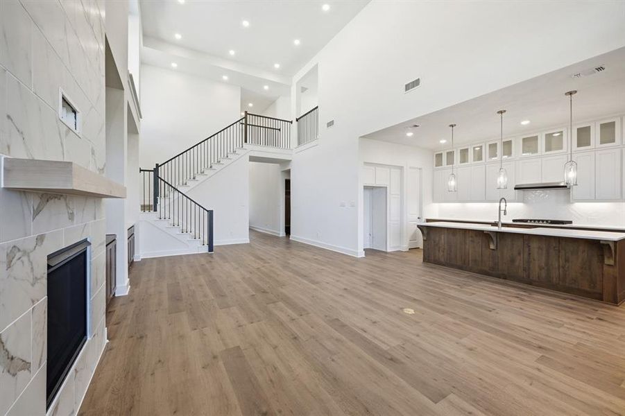 Furnished interior view inside a new home in Mantua Point: 55ft. lots, Van Alstyne (Image 10).