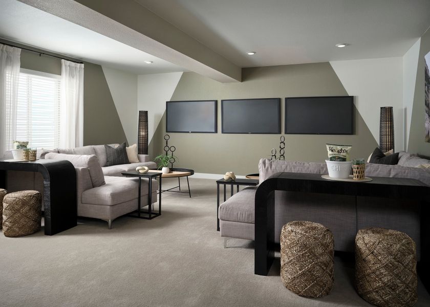 Representative furnished interior of a home built from the 5016 by Tri Pointe Homes in The Aurora Highlands, Aurora (Image 15).