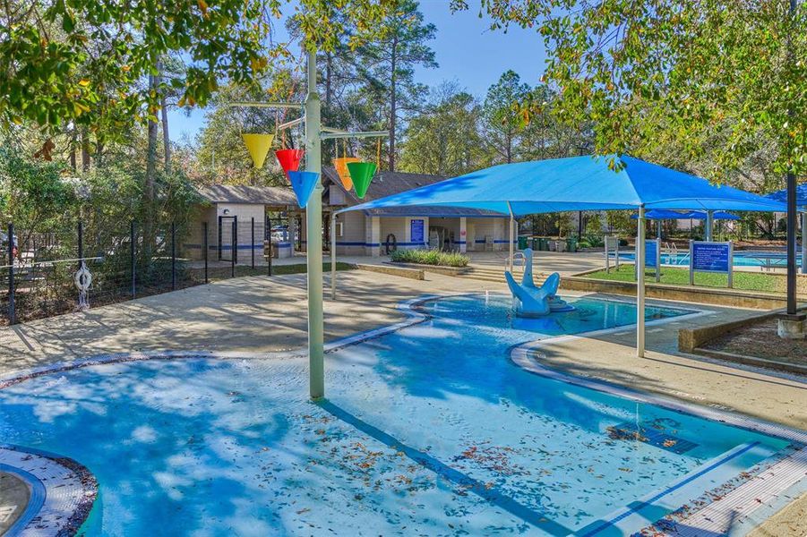 Kids will absolutely love the splash pad!