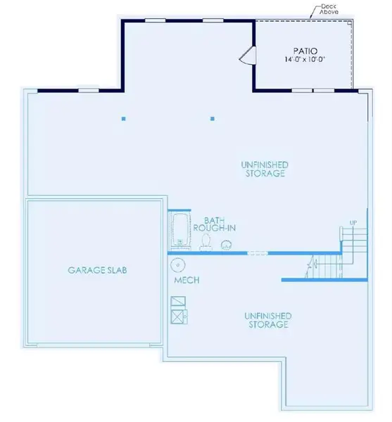 2D floor plan layout of this home in Sterling Pointe, Cumming, GA (Image 4).