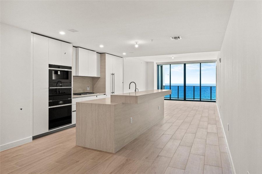 Kitchen with Ocean View