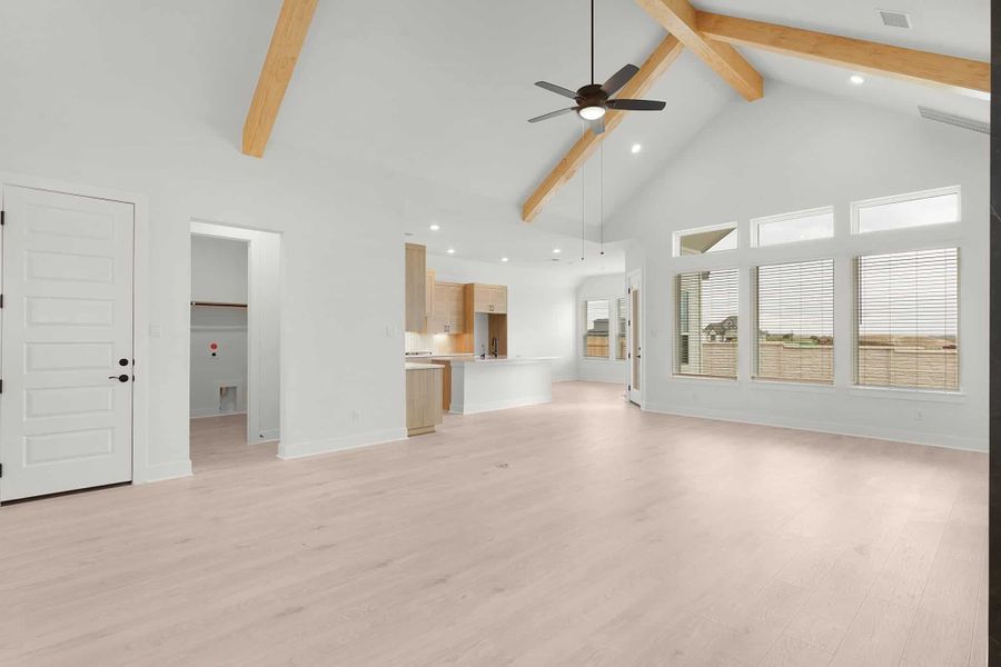 Spacious, unfurnished interior of a new home in The Grove at Blackhawk, Pflugerville (Image 38).