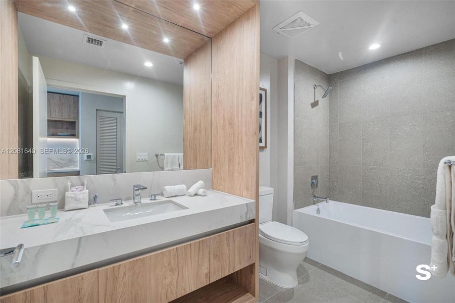 Furnished interior view inside a new home in , Miami (Image 8).