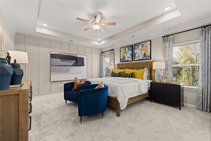 Furnished interior view inside a new home in Oakmont, Dallas (Image 35).
