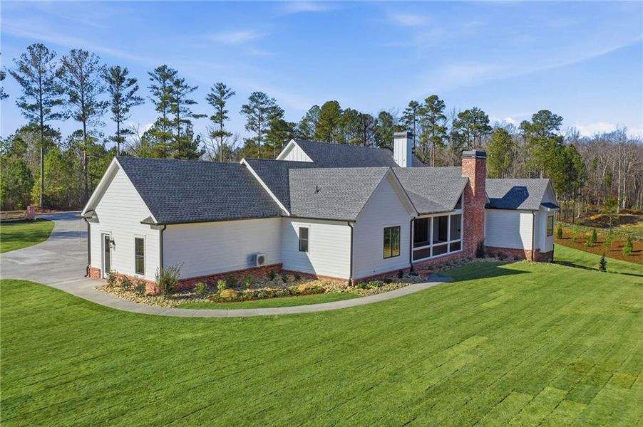 Front exterior of a new home in , White, GA, highlighting curb appeal (Image 27). Front exterior of a new home in , White, GA, highlighting curb appeal (Image 27).