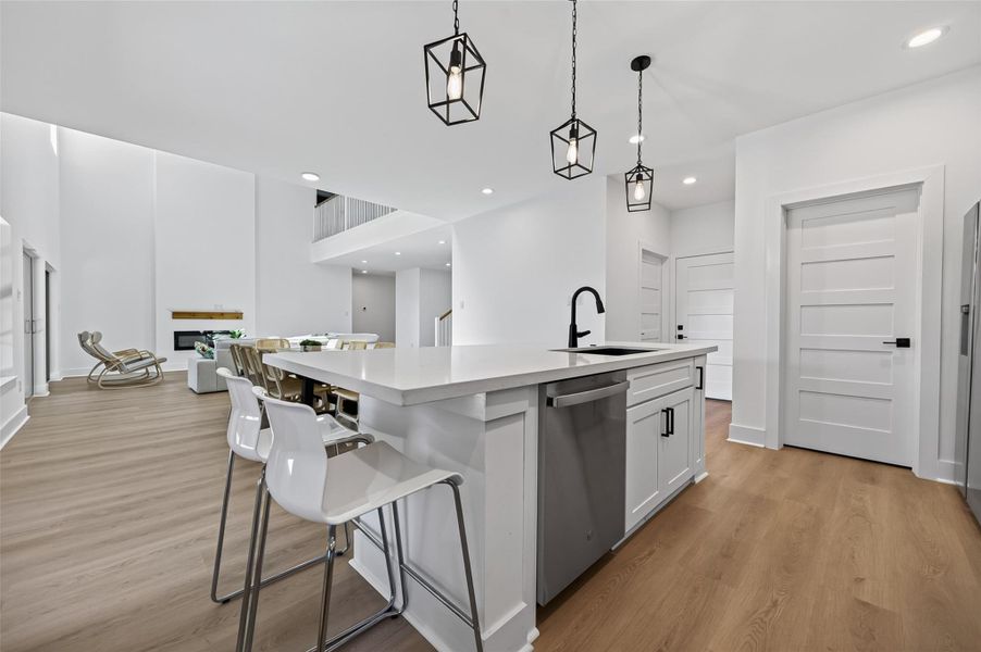 Furnished interior view inside a new home in , Conroe (Image 16).