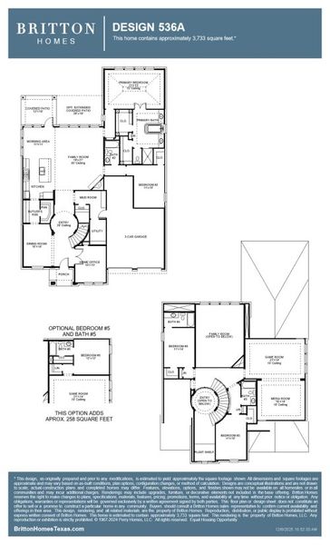 2D floor plan layout for the 536A by Britton Homes in The Tribute, The Colony, TX (Image 3). 2D floor plan layout for the 536A by Britton Homes in The Tribute, The Colony, TX (Image 3).