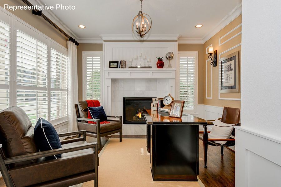 Representative furnished interior of a home built from the Downton Abbey by Grand Homes in Grand Oaks, Celina (Image 24).