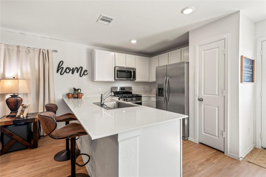 Furnished interior view inside a new home in Sterling Point at Baytown Crossings: Watermill Collection, Baytown (Image 13).