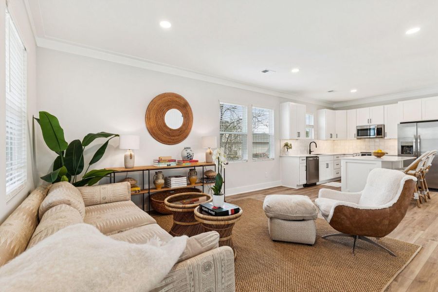 Furnished interior view inside a new home in , North Charleston (Image 36).