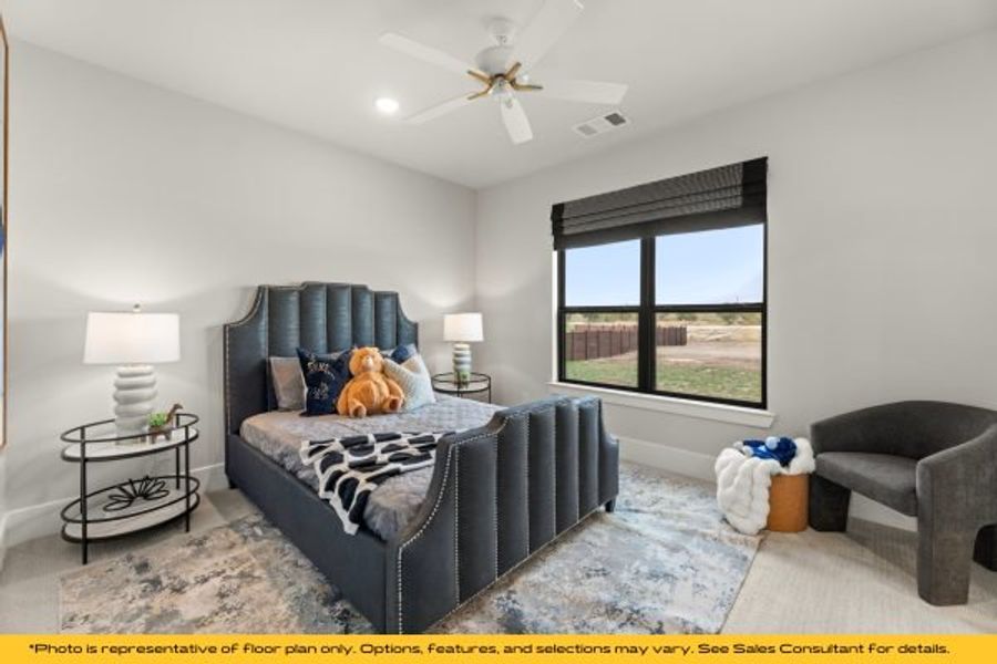 Representative furnished interior of a home built from the Telluride by Stonefield Homes in Rio Vista at Kelly Ranch, Aledo (Image 49). Representative furnished interior of a home built from the Telluride by Stonefield Homes in Rio Vista at Kelly Ranch, Aledo (Image 49).