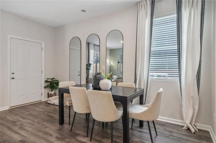 Furnished interior view inside a new home in , Atlanta (Image 12).