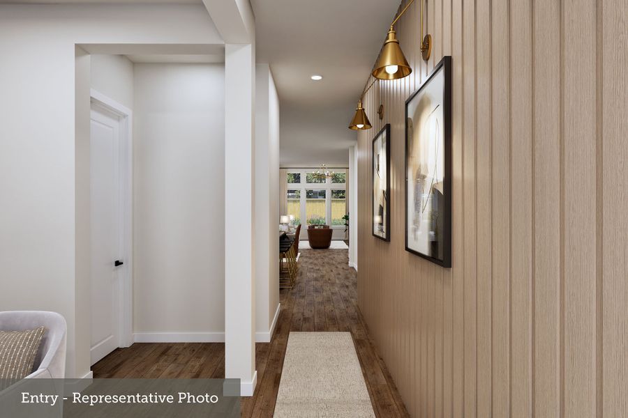 Furnished interior view inside a new home in The Woodlands Hills - Reserve Collection, Willis (Image 5).