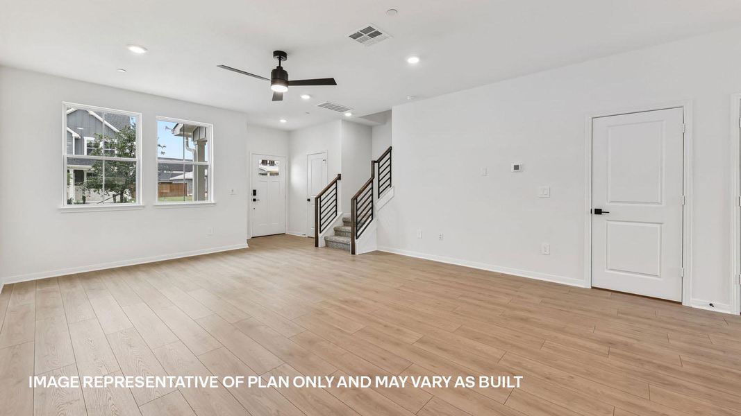 Spacious, unfurnished interior of a new home in Avery Centre, Round Rock (Image 29). Spacious, unfurnished interior of a new home in Avery Centre, Round Rock (Image 29).