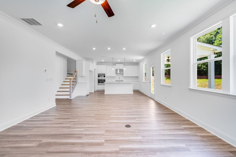 Spacious, unfurnished interior of a new home in Oakmead, Buford (Image 16). Spacious, unfurnished interior of a new home in Oakmead, Buford (Image 16).