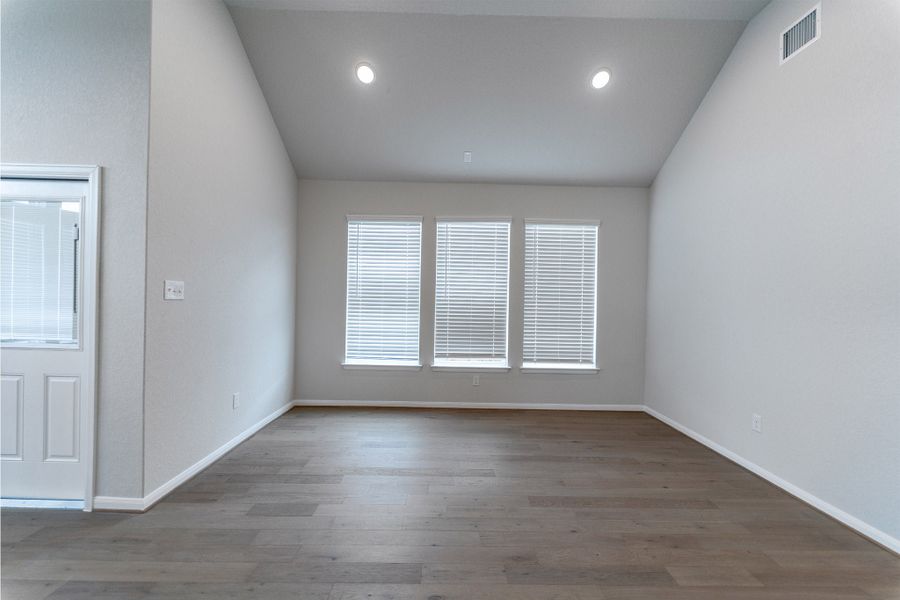 Spacious, unfurnished interior of a new home in The Woodlands at Medina Hills, Mico (Image 11).