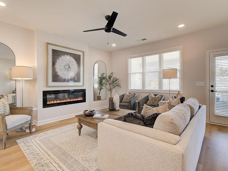 Furnished interior view inside a new home in Townes at South Main, Kennesaw (Image 16).