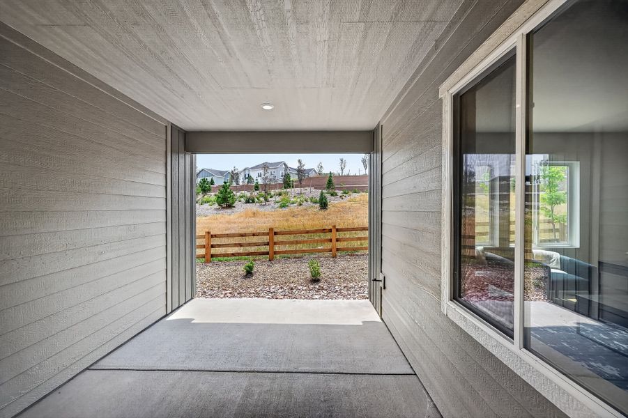 Exterior details and patio area of a home in Trailstone, Arvada (Image 3).