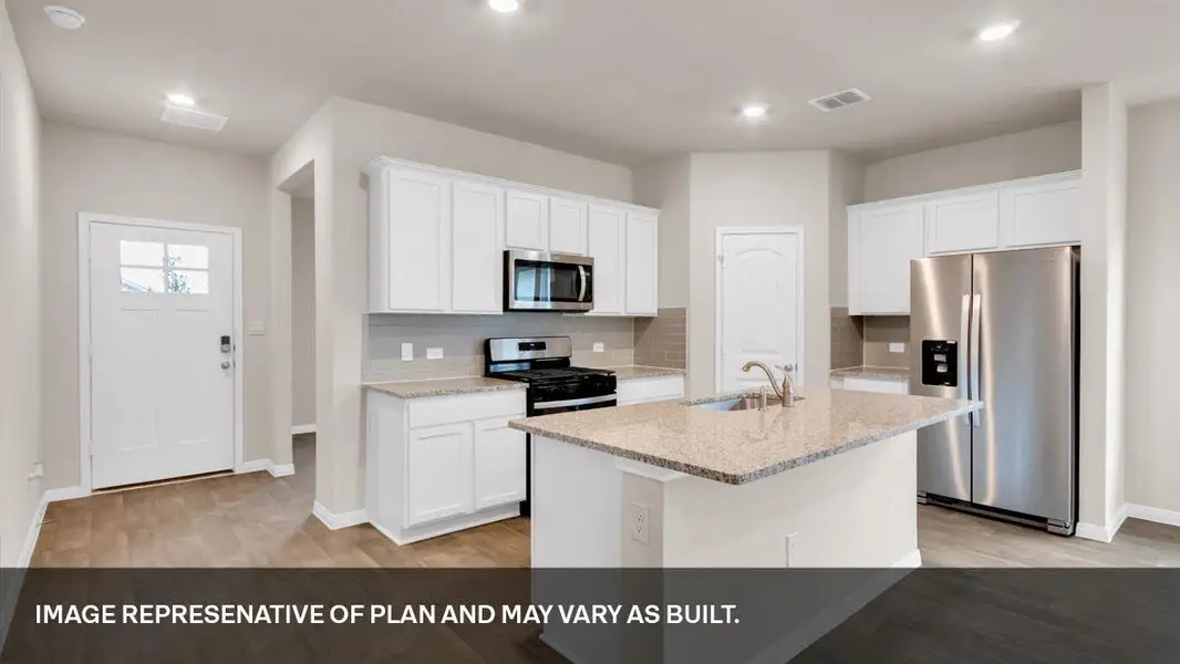 Furnished interior view inside a new home in Monarch Ranch, Manor (Image 4). Furnished interior view inside a new home in Monarch Ranch, Manor (Image 4).