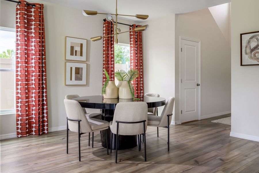 Representative furnished interior of a home built from the Indigo by Casa Fresca Homes in Crosswinds, Haines City (Image 10).