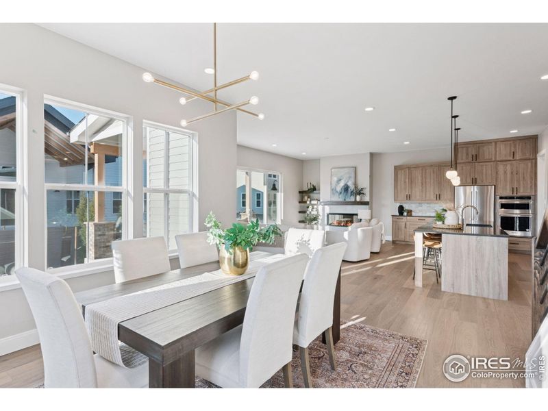 Furnished interior view inside a new home in Harvest LiteLuxe, Berthoud (Image 26).