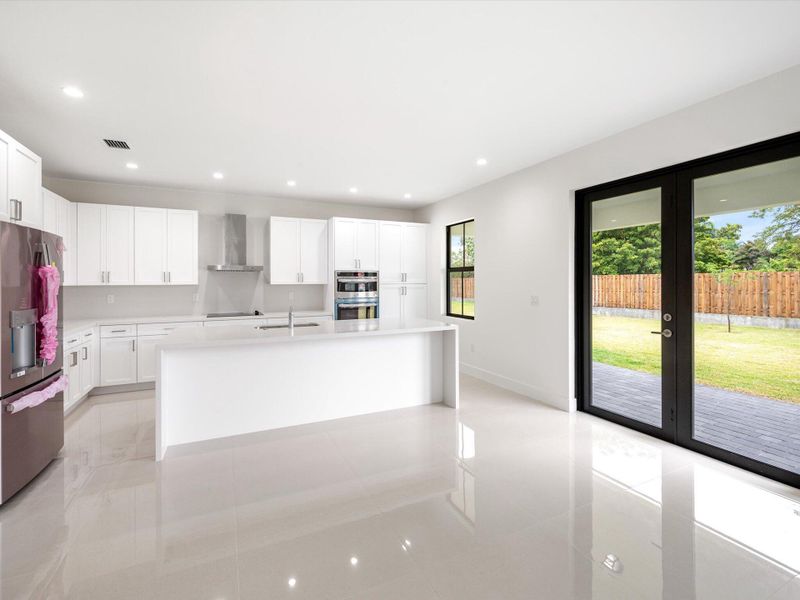 Furnished interior view inside a new home in , Miami (Image 9).