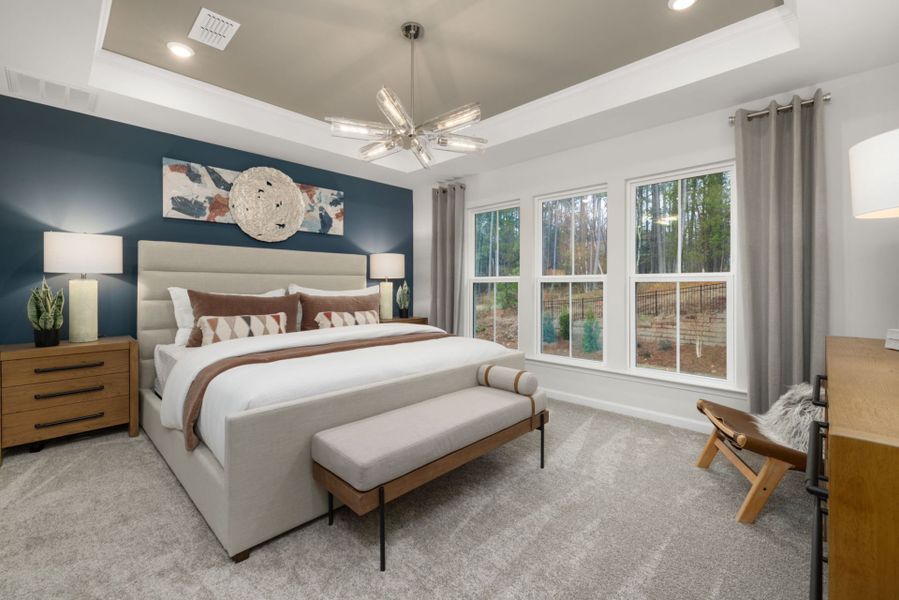 Furnished interior view inside a new home in Solana, Durham (Image 5).