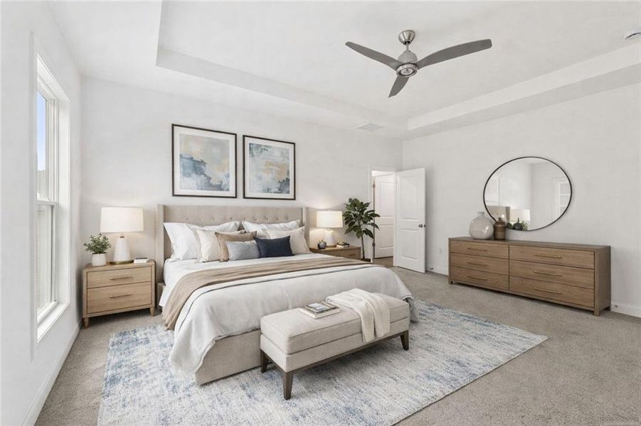 Furnished interior view inside a new home in Ashbury Commons, Powder Springs (Image 5).
