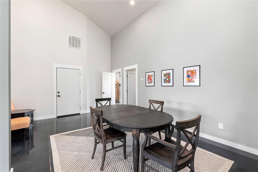 Furnished interior view inside a new home in , Bangs (Image 5).