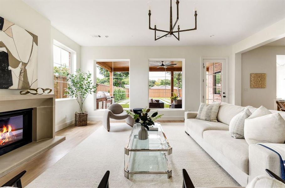 Furnished interior view inside a new home in , Dallas (Image 9). Furnished interior view inside a new home in , Dallas (Image 9).